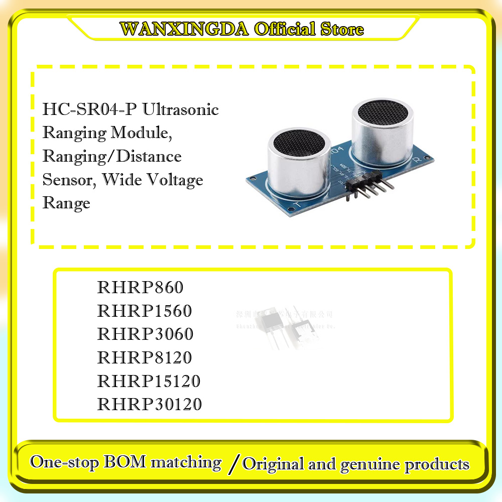 Ultrasonic Sensor Hc-Sr04 - ยี่ห้อใหม่ RHRP860 1560 3060 8120 15120