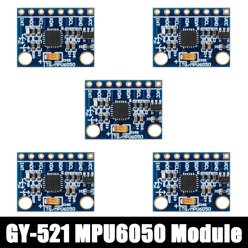 Mpu6050 - 1/5/10 ชิ้น GY-521 MPU6050 3 แกนไจโรสโคปแบบอะนาล็อกเซ็นเซอร์โมดูลวัดความเร่ง