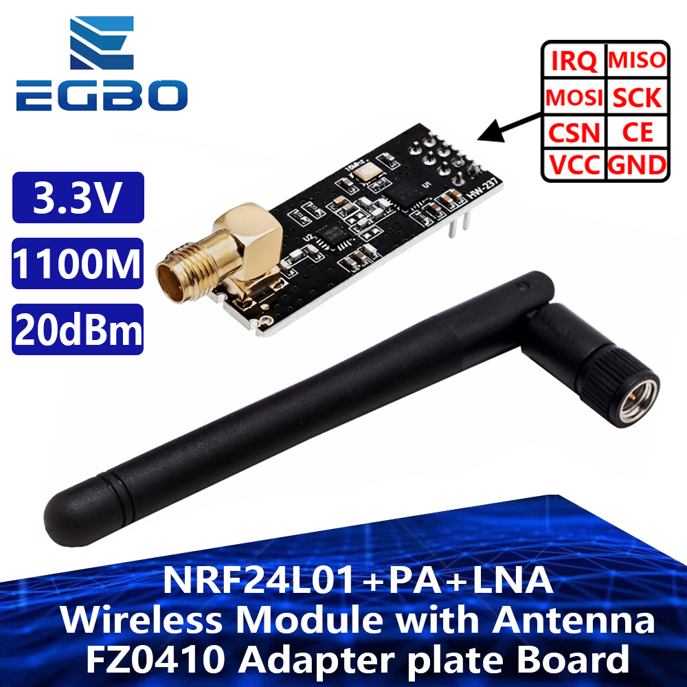 Nrf24L01 - NRF24L01 PA LNA โมดูลไร้สายพร้อมเสาอากาศ 1000 เมตรระยะทางไกล