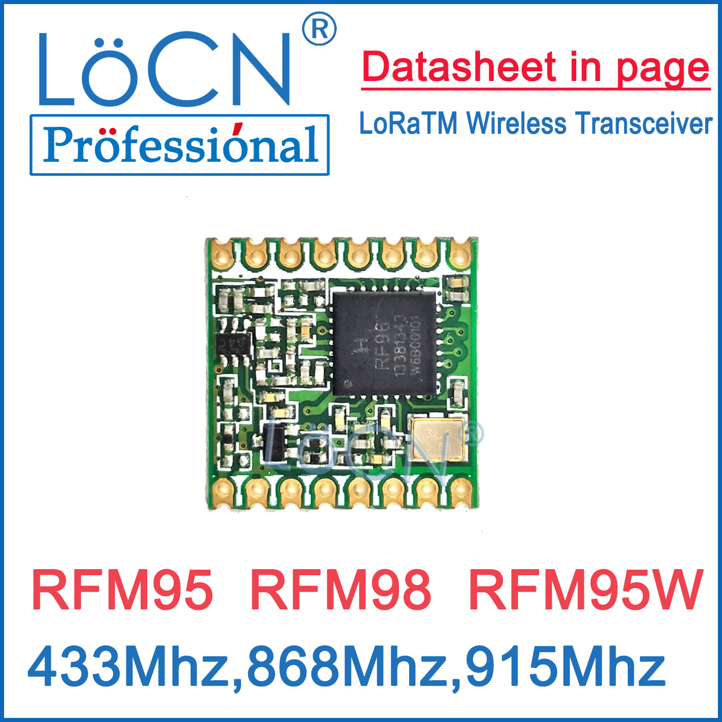 Lora Rfm95 - โมดูลรับส่งสัญญาณไร้สาย LoRa RFM95 RFM98 RFM96 RFM95W