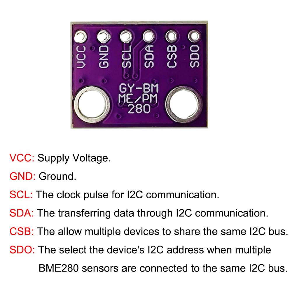Bme280 - GY-BME280-3.3 เครื่องวัดความสูงความแม่นยำสูง เซ็นเซอร์วัดความดันบรรยากาศ อุณหภูมิ และความชื้น BME280