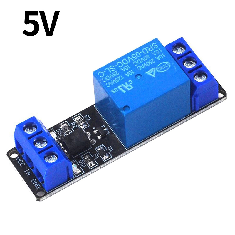 Relay Module 1 Channel - รีเลย์แม่เหล็กไฟฟ้า1ช่อง, บอร์ดควบคุมควบคุมควบคุมการทำงานด้วยการแยกระดับต่ำ5V