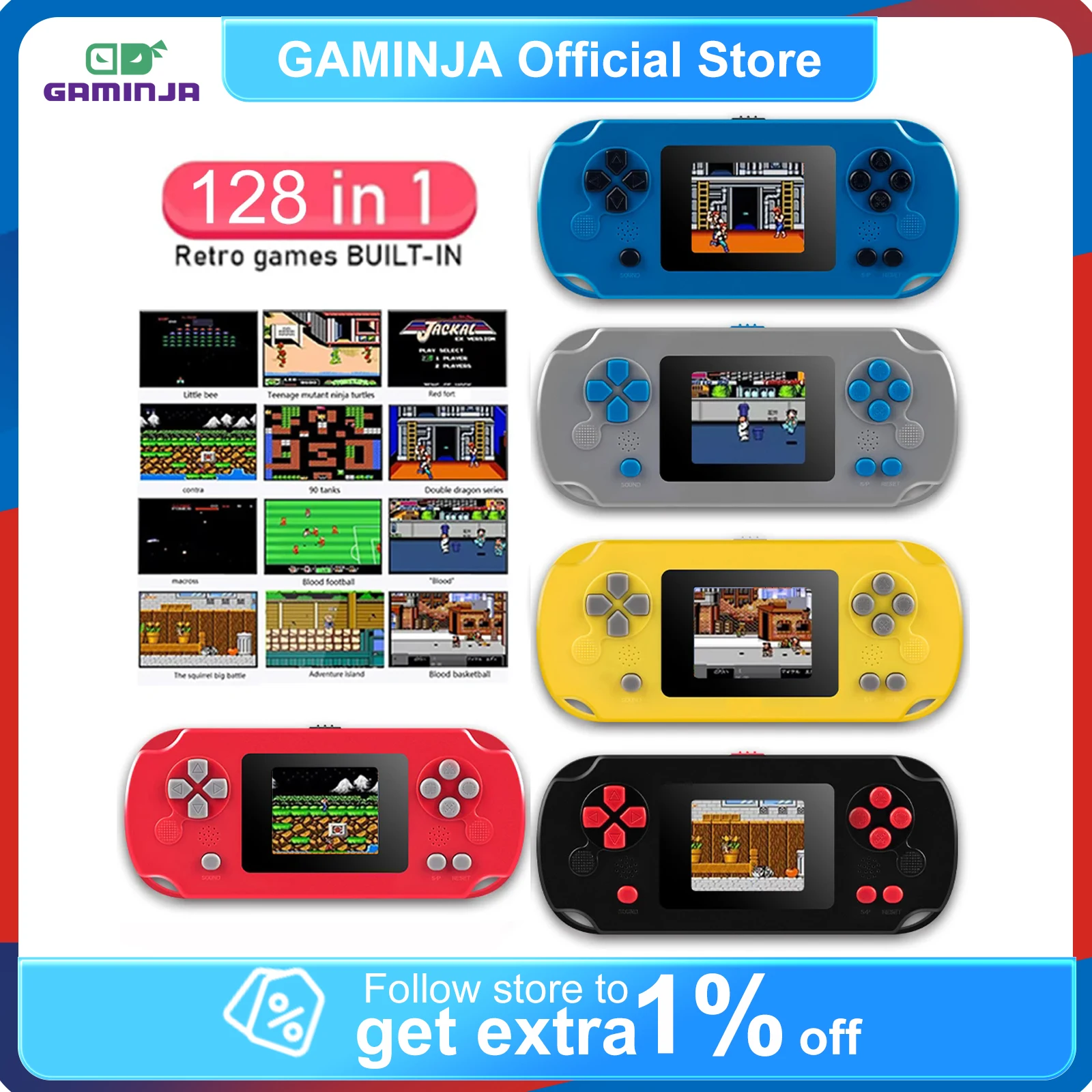 GAMINJA GC31 คลาสสิค เรโทรเกมค - Tft Display 2.4 บทวิจารณ์และราคา