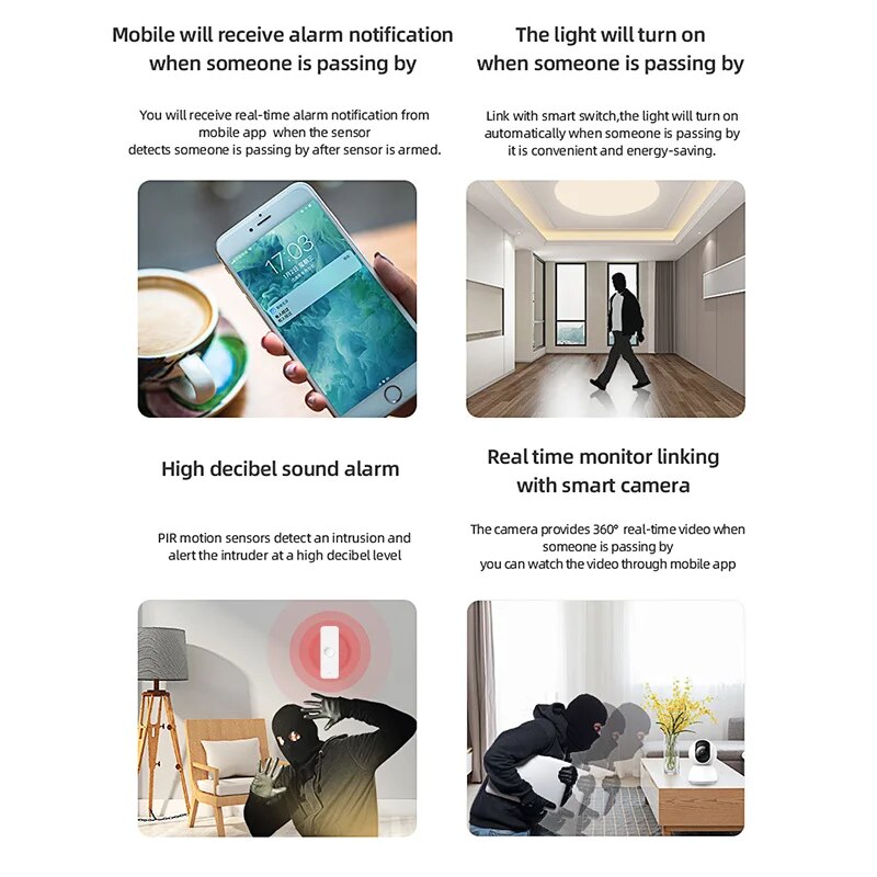 Tuya WiFi Zigbee PIR Motion Se - Pir Motion Sensor บทวิจารณ์และราคา