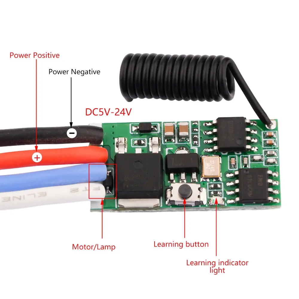 DC 3.7V-24V 433MHz มินิไร้สาย  - Ir Remote Module บทวิจารณ์และราคา