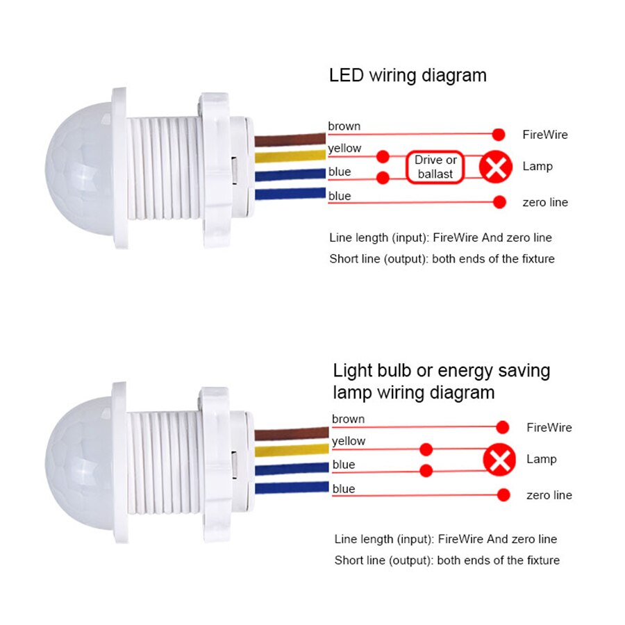 2PCS Smart PIR Sensor เครื่องต - Pir Motion Sensor บทวิจารณ์และราคา