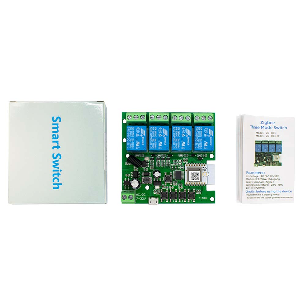 4CH Zigbee 3.0 สมาร์ทโฮมรีเลย์ - Relay Module 4 Channel บทวิจารณ์และราคา