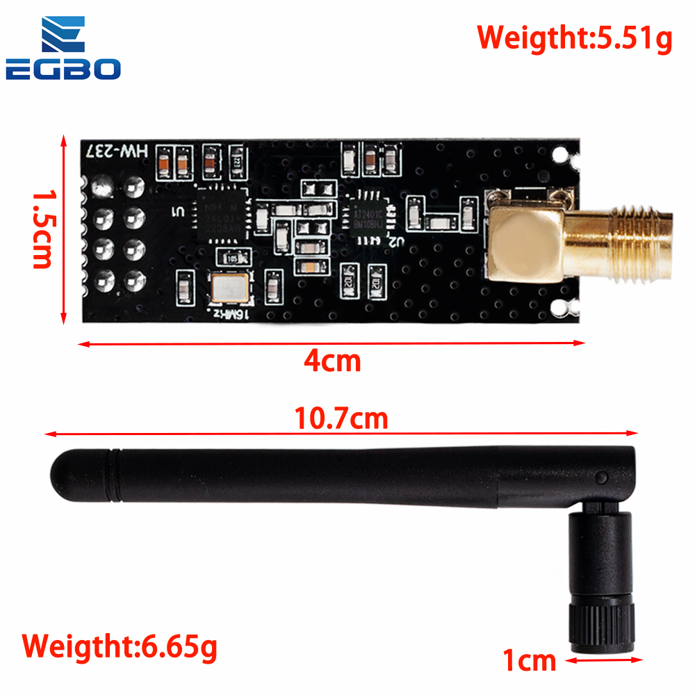 NRF24L01 PA LNA โมดูลไร้สายพร้ - Nrf24L01 บทวิจารณ์และราคา