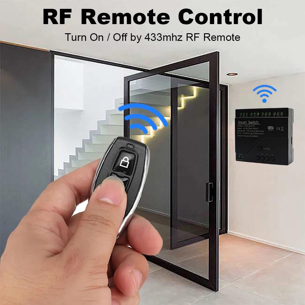 สีดําสไตล์ Tuya 4CH Wifi Smart - Relay Module 4 Channel บทวิจารณ์และราคา