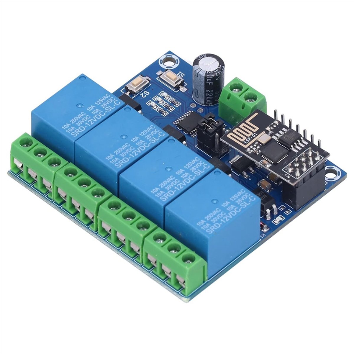 ซุปเปอร์เซลล์ 4 ช่องไวไฟโมดูลร - Relay Module 4 Channel บทวิจารณ์และราคา