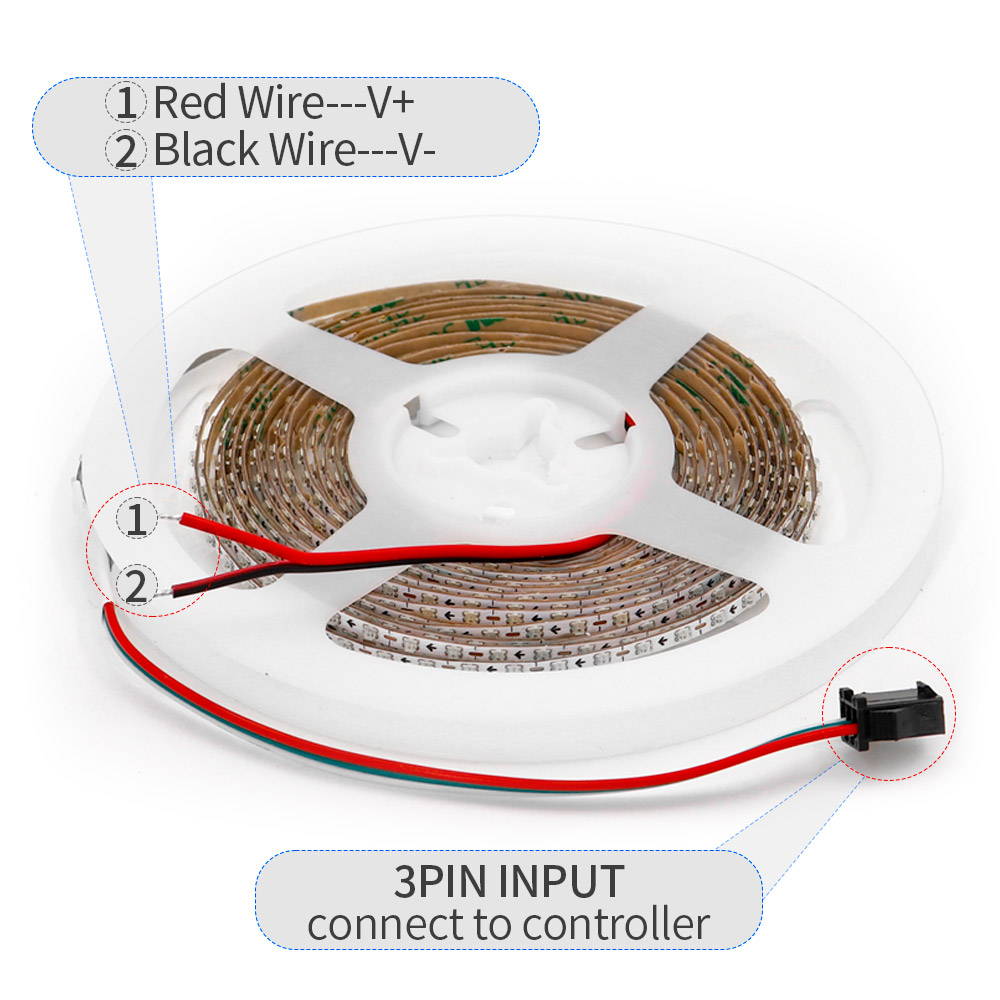 2.7 มม. WS2812B แถบ LED PCB สี - Ws2812B Strip 5V บทวิจารณ์และราคา